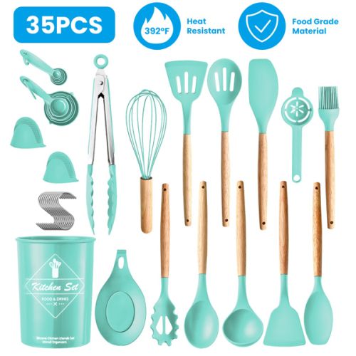 35 Piece Kitchen Cooking Utensil Set 35 Piece Kitchen Cooking Utensil Set