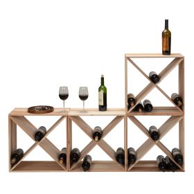 24 Bottle Modular Wine Rack-4 pcs